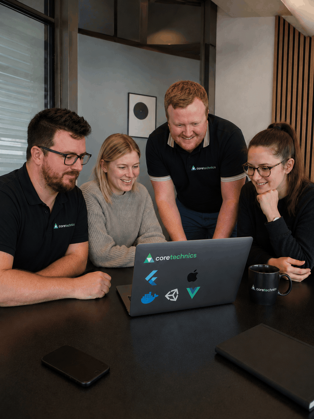 CoreTechnics team collaborating on digital product planning