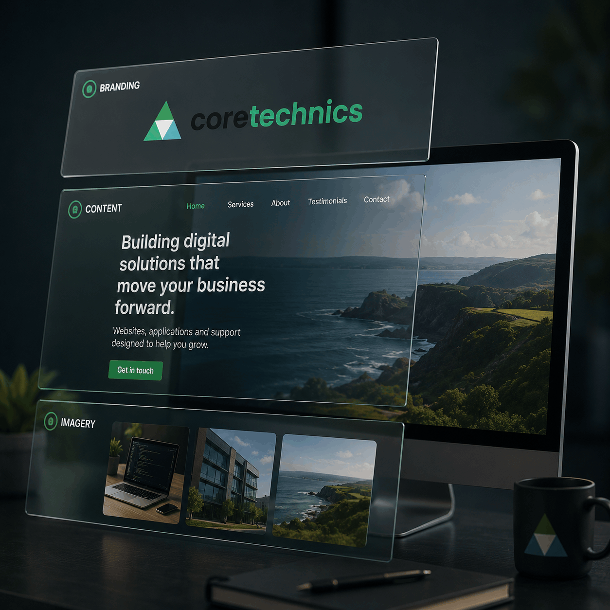 Business website design and content structure