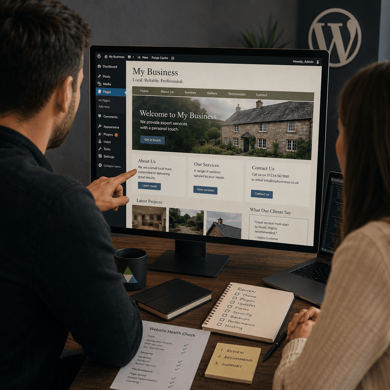 Existing WordPress website support and technical review